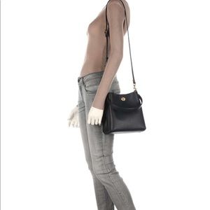 New Coach 89102 black pebble Charlie bucket